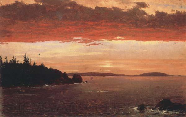 Frederic E.Church Schoodic Peninsula from Mount Desert at Sunrise Norge oil painting art
